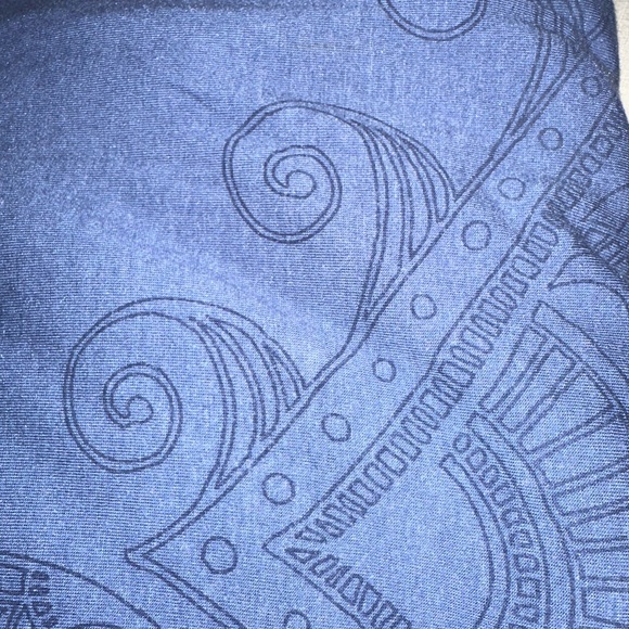 Lucky Brand 🍀 Lounge Pants - Slate Blue - Size L - Scroll Design - Picture 5 of 5